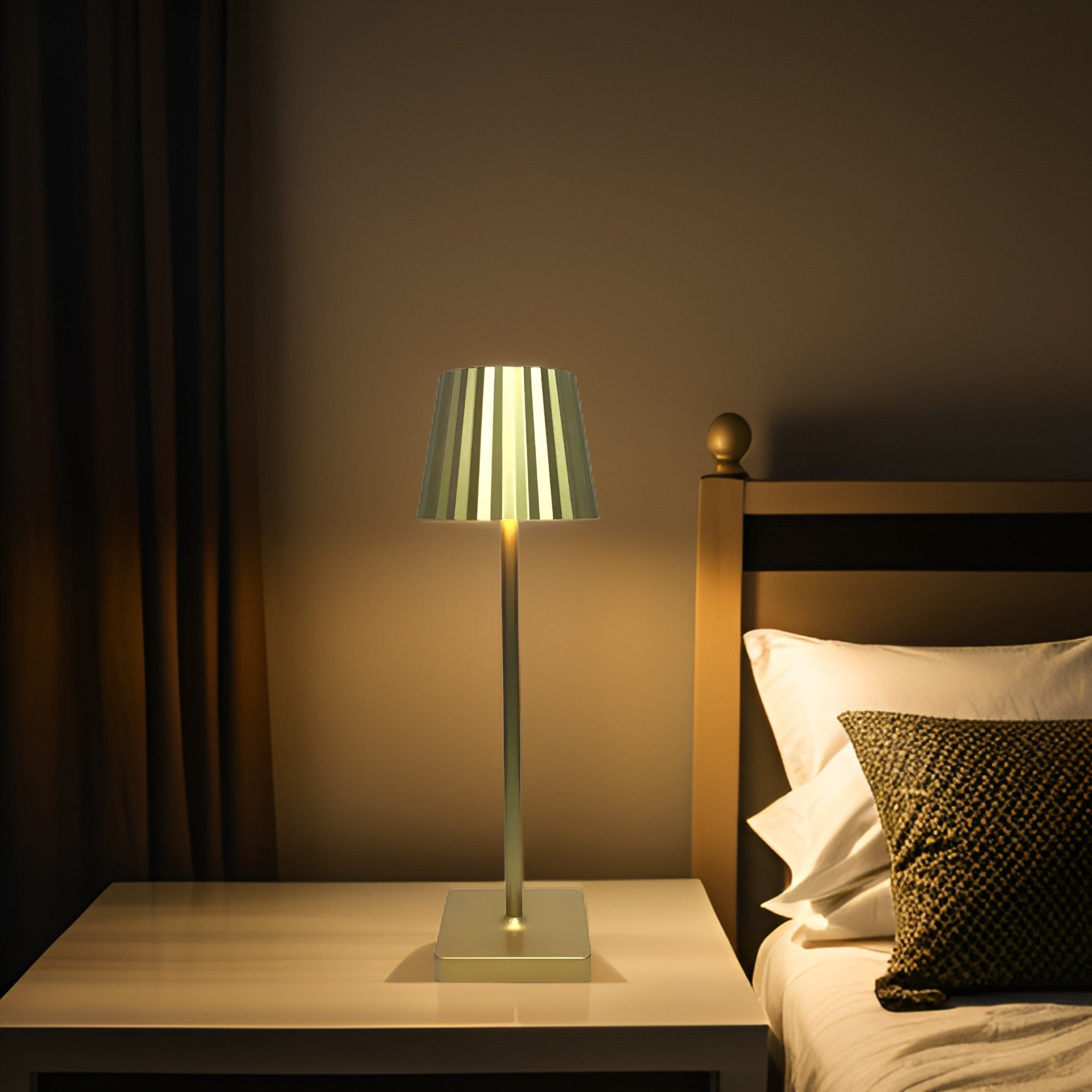 LumiGlow Wireless Table Lamp – Elegant Design with Touch Control & USB Charging